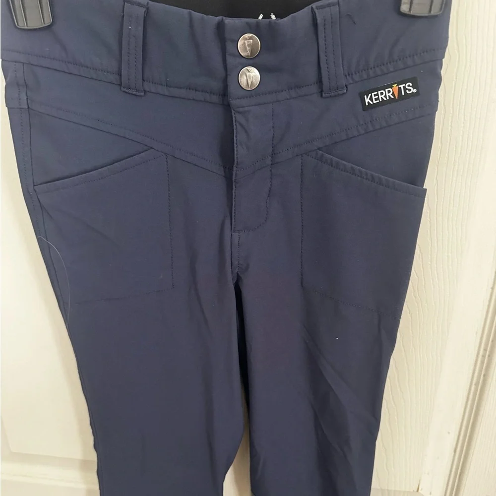 KERRITS Crossover II Knee Patch Riding Breech, Navy New Kids Large